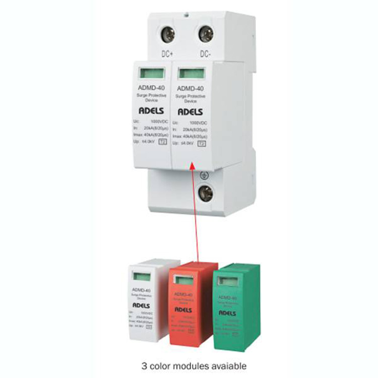 DC Surge Pwoteksyon Rated Voltage Jiska 600V Aparèy Pwoteksyon Surge