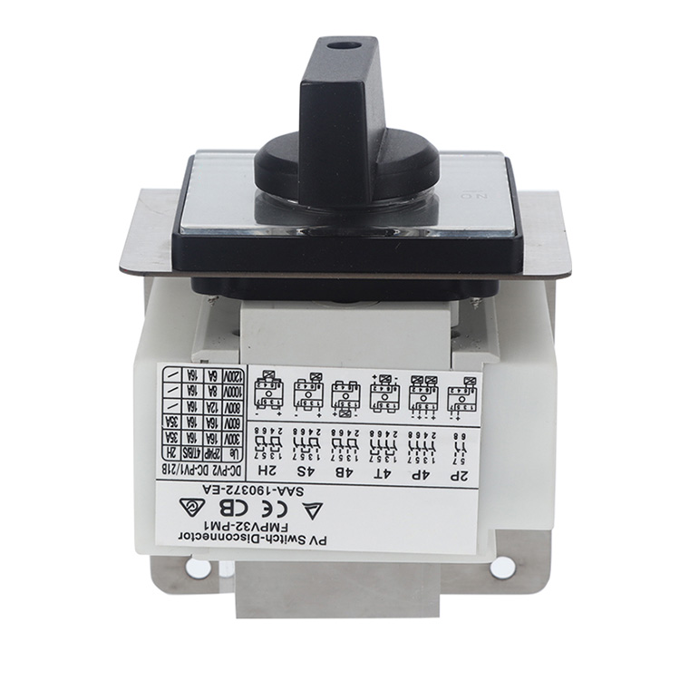 2 Pol Panel Mounted DC Isolator switch